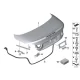 Genuine BMW Angle bracket, tailgate hinge, right (51247374490)