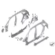 Genuine BMW Right interior side frame (41007408612)
