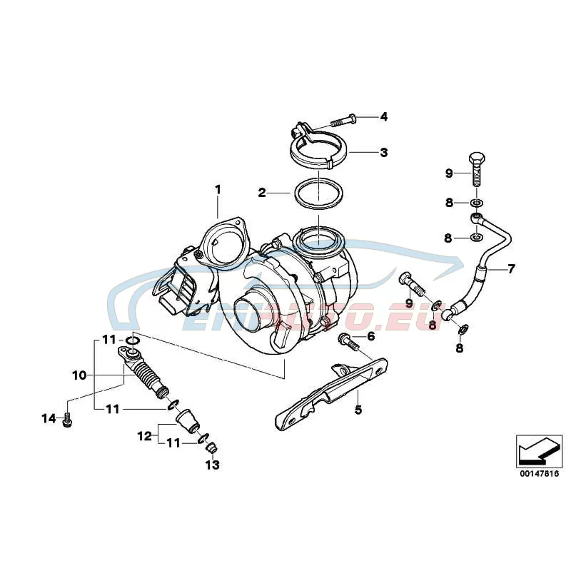 Genuine BMW EXCH-TURBO CHARGER (11657796312)