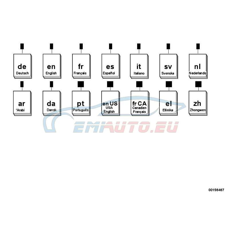 Genuine BMW Insertion sheet, multilingual (01290392289)