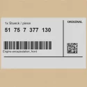 Genuine BMW Engine encapsulation, front (51757377130)