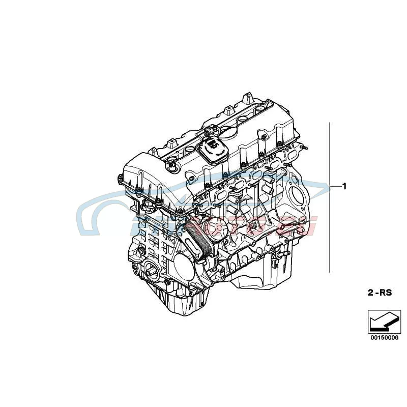 Genuine BMW Exchange short engine (11000415405)