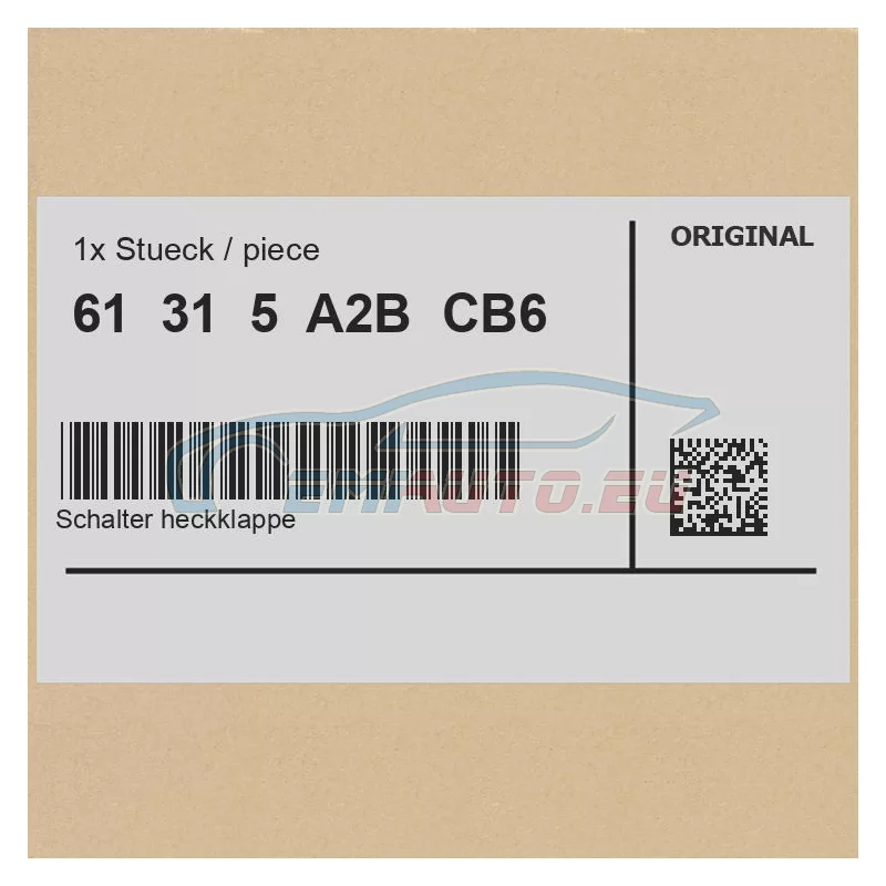 Original BMW 61315A2BCB6