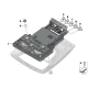 Genuine BMW Rep. kit for switch module, headliner (61319276232)