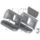 Genuine BMW Foam element, basic, backrest (52209162837)