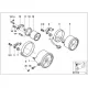 Genuine BMW Clock bracket (62112306729)