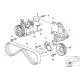Genuine BMW Climate compressor supporting bracket (64552245583)