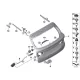 Genuine BMW Left trunk lid hinge (41007494943)