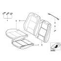 Genuine BMW Seat cover, leather (52107077549)