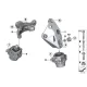 Genuine BMW Engine mount, left (22116787663)