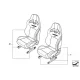 Genuine Mini JCW sport seat, Alcantara, front left (52100420669)