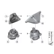 Genuine BMW Engine supporting bracket, left (22116859901)