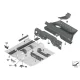 Genuine BMW Left front seat console (41007402165)