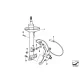 Genuine BMW Left front spring strut (31317841709)