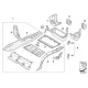 Genuine BMW Trunk floor, upper part (41002996910)