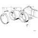 Genuine BMW Supporting frame left (63121360195)