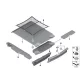 Genuine BMW Support shell, trunk floor insert, rear (51477348319)