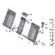 Genuine BMW Bracket backrest outer left (52207236135)