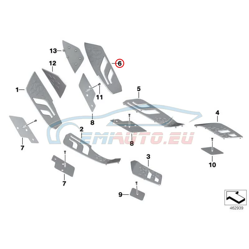 Genuine BMW Bracket for speaker, right (65137728052)