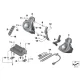 Genuine BMW Bracket for speaker, right (65137728052)