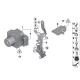 Original BMW Halter Hydraulikeinheit (34516790485)