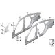 Genuine BMW Bracket, side panel, top left (41217334041)
