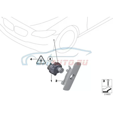 Genuine BMW Cable set, side view camera (61119182329)
