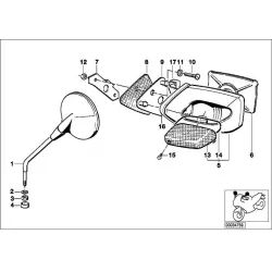 Genuine BMW MIRROR GLASS PLUGGED-IN (46632307640)