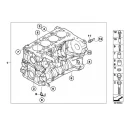 Genuine BMW Engine block with piston (11112179680)