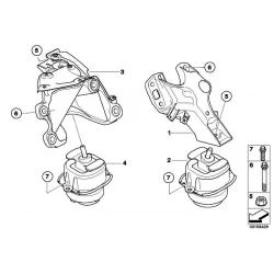 Genuine BMW Rubber mounting (22116795416)