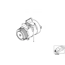 Genuine BMW Air-conditioner compressor (64526914370)