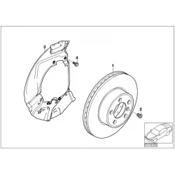 Original BMW Bremsscheibe belüftet (34116767269)