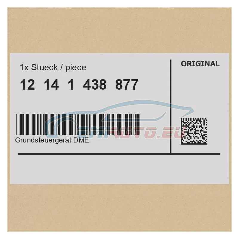 Original BMW 12141438877 - Grundsteuergerät DME