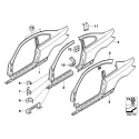 Genuine BMW LEFT REAR SIDE PANEL (41007168967)