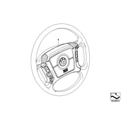 Genuine BMW Retrofit kit, multi-funct.steering wheel (65710308207)