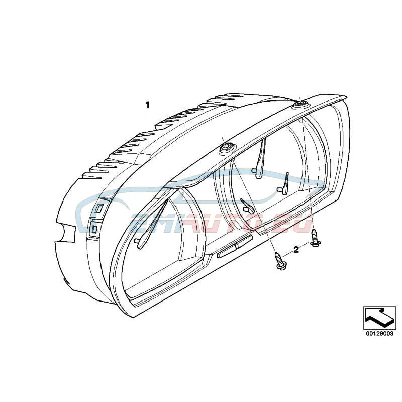 Genuine BMW INSTRUMENTS COMBINATION UNCODED (62103451581)