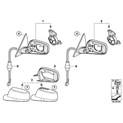 Genuine BMW Rep.kit f memory drive passenger side (67136961407)