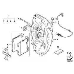 Original BMW Bremssattelgehäuse links (34116799469)