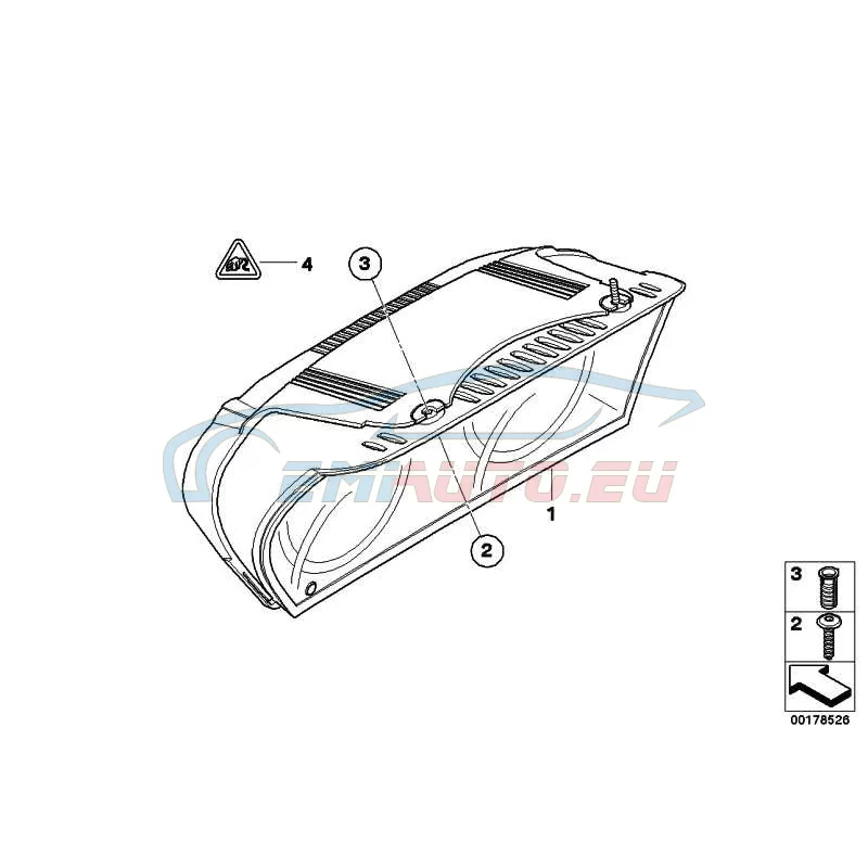 Original BMW Instrumentenkombination uncodiert (62109194885)