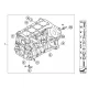 Genuine BMW Engine block with piston (11112179684)