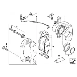 Original BMW Bremssattelgehäuse links (34216776377)