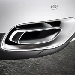 Genuine BMW Tailpipe trim, chrome (18302154632)