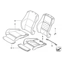 Genuine BMW Sports seat cover leather (52107310490)