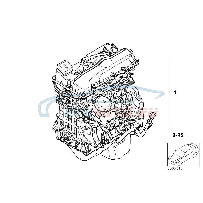 Genuine BMW Exchange short engine (11000391084)