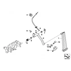 Original BMW Gaskabelzug (35411161727)
