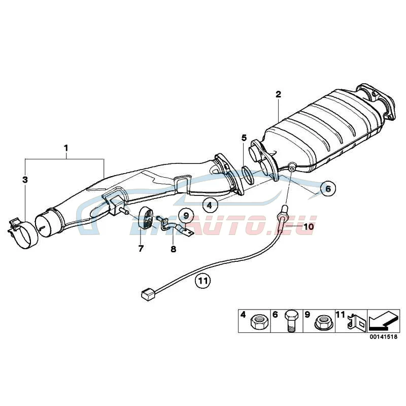 Genuine BMW EXCH-Diesel particulate filter (18307793773)