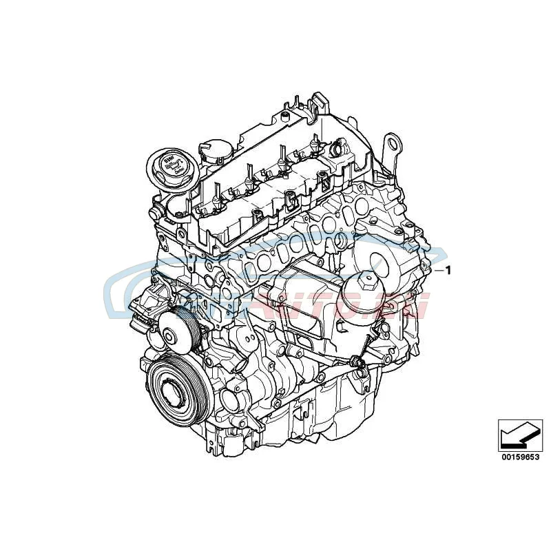Genuine BMW Short Engine (11002220831)