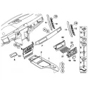 Genuine BMW Decor panel for centre console,aluminium (51167059944)