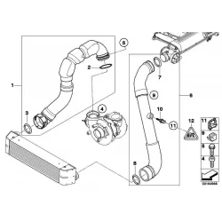 Genuine BMW Charge air line (11617796303)