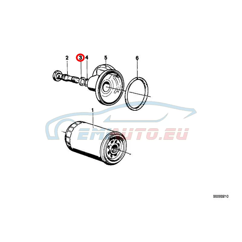 Genuine BMW Gasket ring (07119963441)